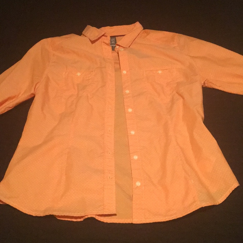 Coral/orange Mountain Hardwear Button Up